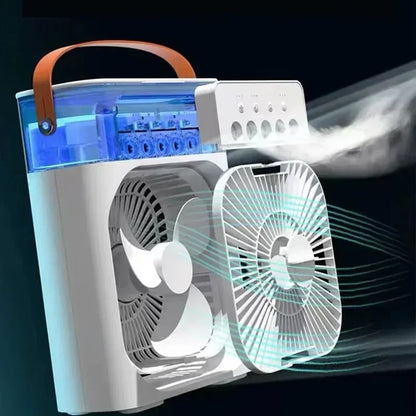 ❄️🌬️ 3 σε 1 Φορητό Air Cooler – Δροσιά, Φως & Άνεση στο Σπίτι! 🌬️❄️ Mini Air Conditioner | Fan + Humidifier + LED Night Light | Household Portable