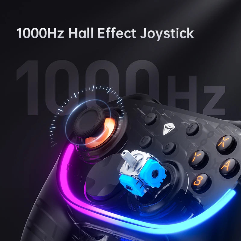 🎮 Machenike S3 Wireless Gaming Controller – Ασύρματο Gamepad με Hall Effect Joysticks | Συμβατό με Nintendo Switch, PC, Android, iOS & Steam