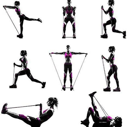💪 Resistance Bands με Λαβές – Λάστιχα Γυμναστικής για Προπόνηση Δύναμης στο Σπίτι 🏋️