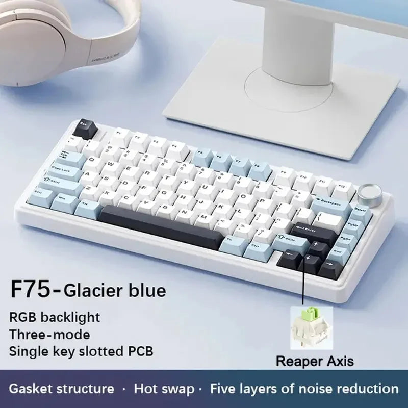 AULA F75 Gaming Mechanical Keyboard RGB – 75% Wireless Layout