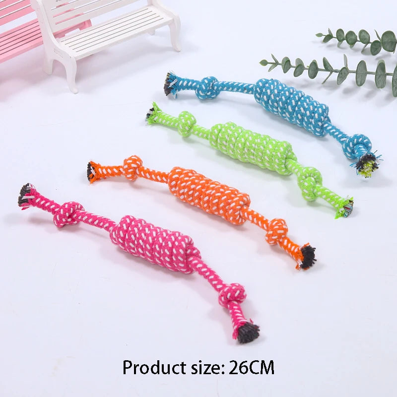 Mini Dog Rope Toy 🐶🪢 | Cotton Ball for Chewing 🦷 | Interactive & Tooth-Friendly ✅ | For Small & Large Dogs 🐕🐾