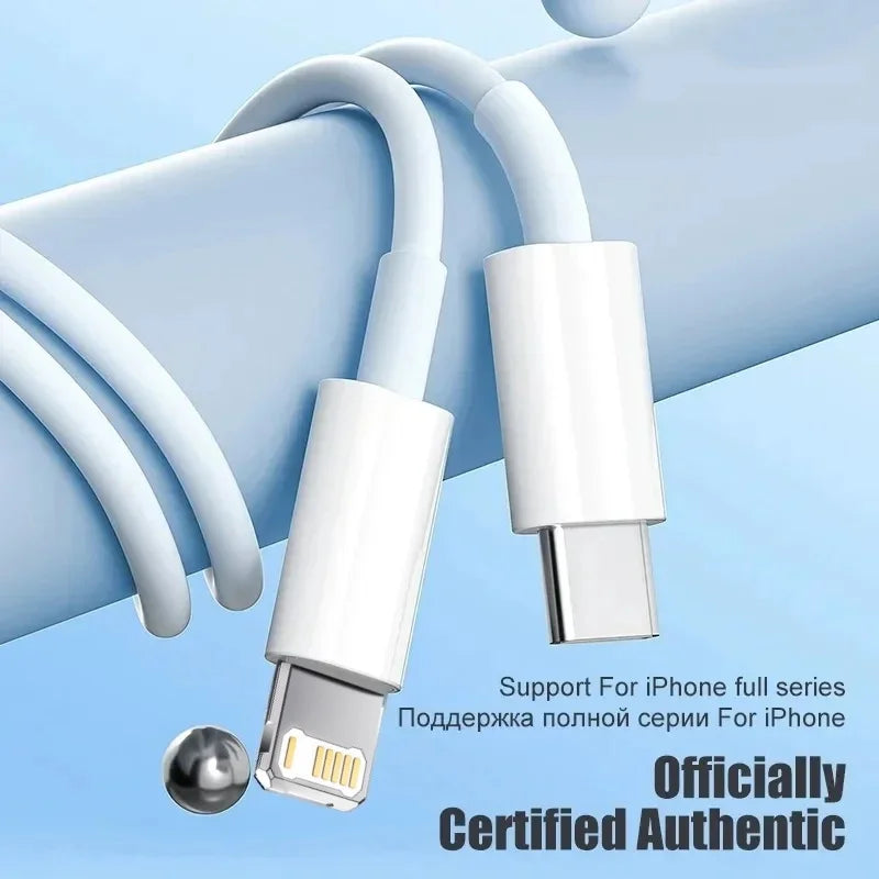 🔌⚡ PD 35W USB-C Καλώδιο Φόρτισης – Fast Charging για iPhone 14/13/12/11/XS/XR/8/7 📱✨