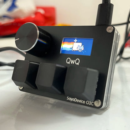⌨ O3C SayoDevice OSU Rapid Trigger Keyboard Hall Effect Magnetic Pink Switches • 8000Hz • Rapid Trigger • 0.05mm • Knob & IPS Screen • Copy/Paste Shortcuts