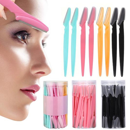 ✨ Σετ 10/40τμχ Ξυραφάκια Φρυδιών – Eyebrow Trimmer Face Blade Shaver