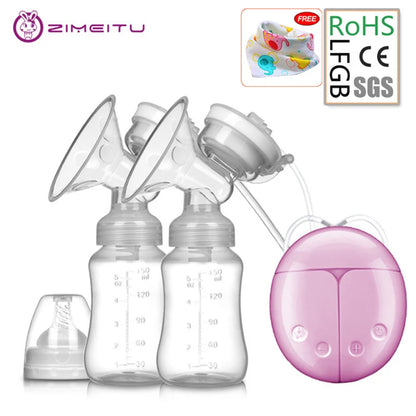 👩‍🍼💖 ZIMEITU – Διπλός Ηλεκτρικός Θηλάστρος με Ισχυρή Αναρρόφηση, 2 Modes, 9 Επίπεδα & USB Φόρτιση ✨