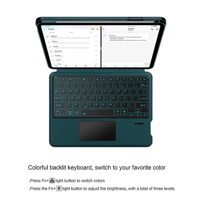 💻✨ HUWEI Magic Keyboard Case – Με Backlight & TouchPad για iPad Air & iPad Pro 11" 📱
