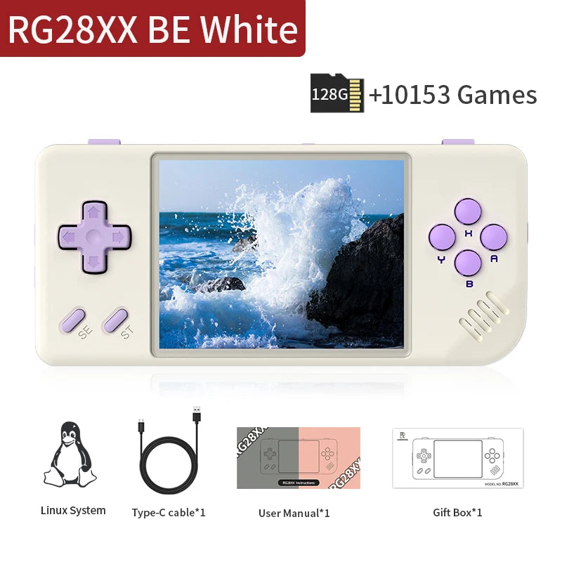 ANBERNIC RG28XX – Retro Handheld Game Console 2.83" IPS • Linux System • 5000+ Retro Games • 3100mAh • HDMI Output