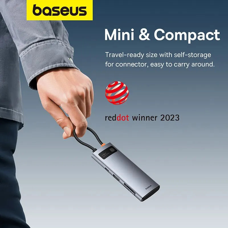 Baseus 7-in-1 Gen 2 USB-C HUB – 4K@60Hz | PD 100W | USB 3.0 | SD/TF