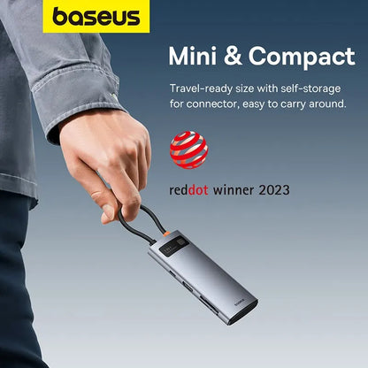 Baseus 7-in-1 Gen 2 USB-C HUB – 4K@60Hz | PD 100W | USB 3.0 | SD/TF
