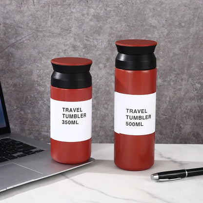 ☕🥤 Θερμός 500ml Ανοξείδωτο | Coffee Mug | Vacuum Flask | Travel Tumbler για Καφέ & Νερό