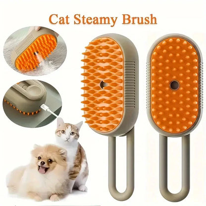 💦🐾 Pet Cleaning Spray Comb – Βούρτσα Περιποίησης με Υποδοχή Ψεκασμού για Σκύλους & Γάτες 🧴🪮 Συνδυάζει καθαρισμό & χτένισμα σε ένα εργαλείο – ιδανικό για καθημερινή περιποίηση!