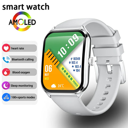 ⌚ New Ultra Thin Smart Watch 1.96" AMOLED – Κομψό, Έξυπνο & Υψηλής Ανάλυσης