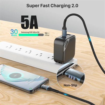 USB-C σε USB-C Καλώδιο Φόρτισης PD 100W (5A) – Ultra Fast Charge για Laptop & Smartphone