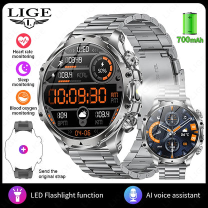 🔥 LIGE New Smart Watch 1.9” – Η Δύναμη στον Καρπό σου! 🔥