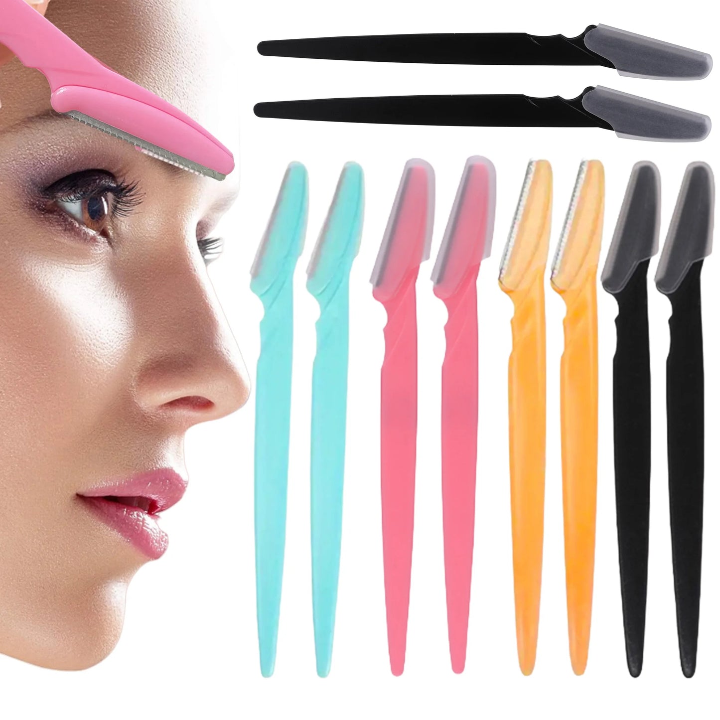 ✨ Σετ 10/40τμχ Ξυραφάκια Φρυδιών – Eyebrow Trimmer Face Blade Shaver