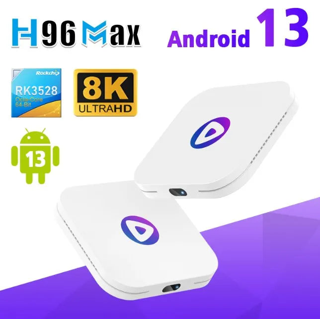 📺⚡ H96MAX M1 Smart TV Box – Android 13, Quad Core, 4K/8K Video & BT 4.0
