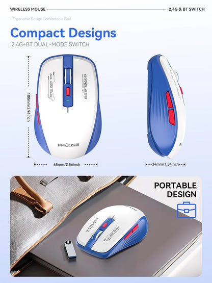 🖱️ Xiaomi M303L Dual Mode Wireless Mouse – Bluetooth + 2.4GHz, 1600 DPI, Rechargeable, Silent 🌙 Απόλυτη φορητότητα, άνεση & εργονομία – για Android, iOS, PC & Tablet!