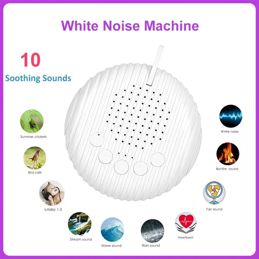 👶🎵 Q3 White Noise Baby Sleep Machine – 10 Ήχοι για Ήρεμο Ύπνο 🎯