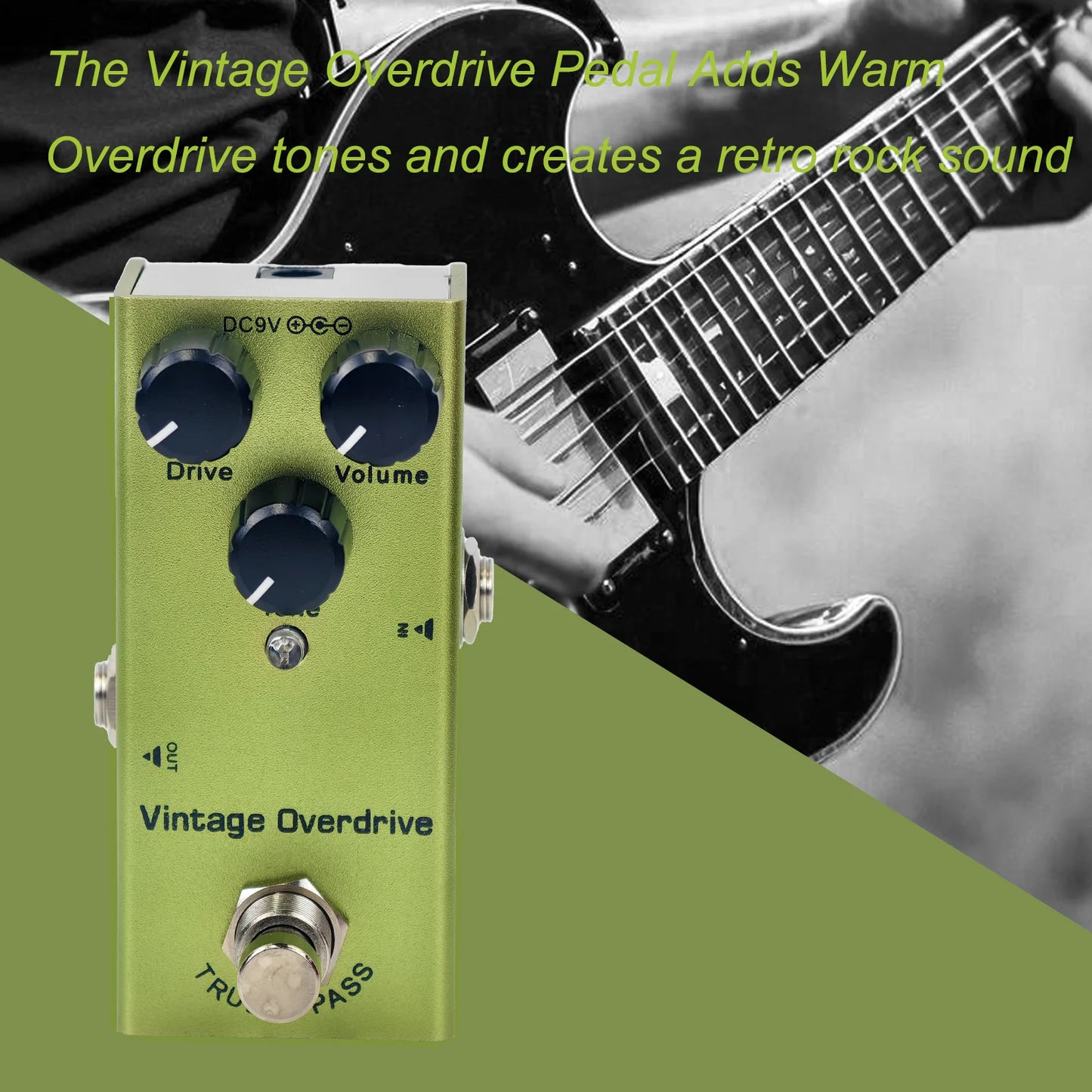 🎸⚡ Πεντάλ Ηλεκτρικής Κιθάρας – Overdrive, Distortion, Chorus, Delay & Tremolo, True Bypass & Ανθεκτικό Design 🎶