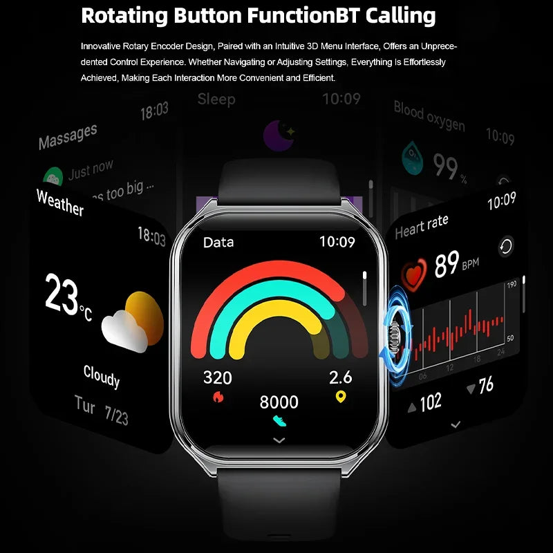 MT61 Ultra Thin Smartwatch 1.96” AMOLED – Bluetooth Κλήσεις, Always-On Display & Παρακολούθηση Ευεξίας