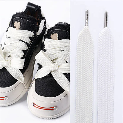 👟✨ Flat Shoelaces 2CM 🚀 (130CM – Classic Sneakers Style)