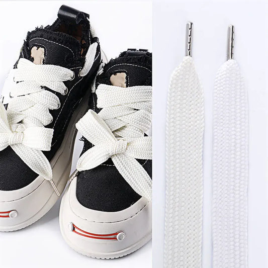 👟✨ Flat Shoelaces 2CM 🚀 (130CM – Classic Sneakers Style)