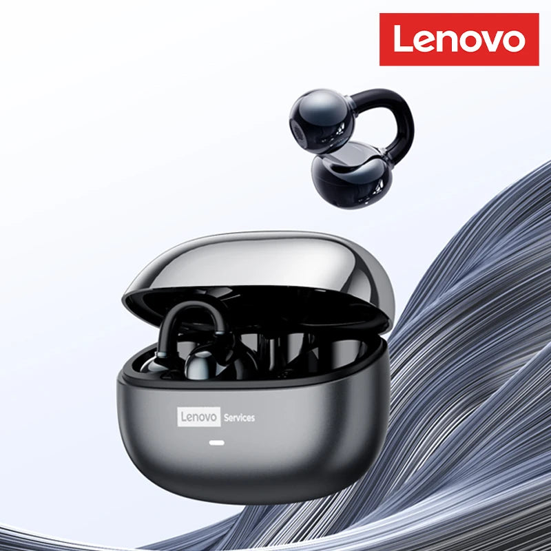 Lenovo LE302 OWS Bluetooth 6.0 – Wireless Ear Clip Headphones with Open-Ear Design & Up to 25 Hours Battery Life