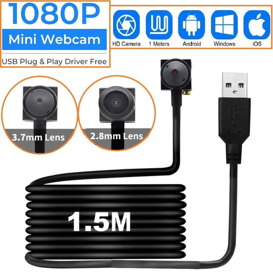 🎥🔒 Full HD USB Mini Κάμερα – Webcam & CCTV Ασφαλείας για PC & Εξωτερικούς Χώρους! 🌐🏠