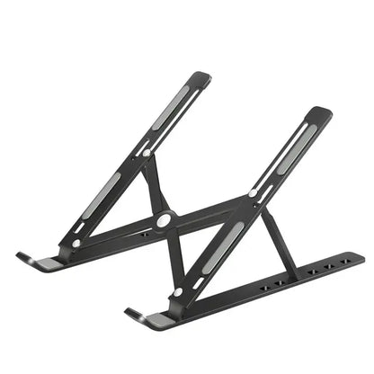 💻✨ Portable Aluminum Laptop Stand – Ρυθμιζόμενη & Αναδιπλούμενη Βάση MacBook & PC 🎯