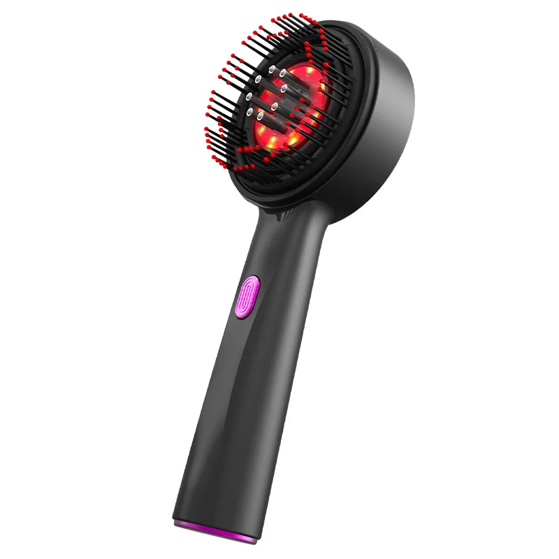 💆‍♀️ Electric Vibration Massage Comb – Κόκκινο Φως & Μασάζ για Ανάπτυξη Μαλλιών & Αντιμετώπιση Τριχόπτωσης