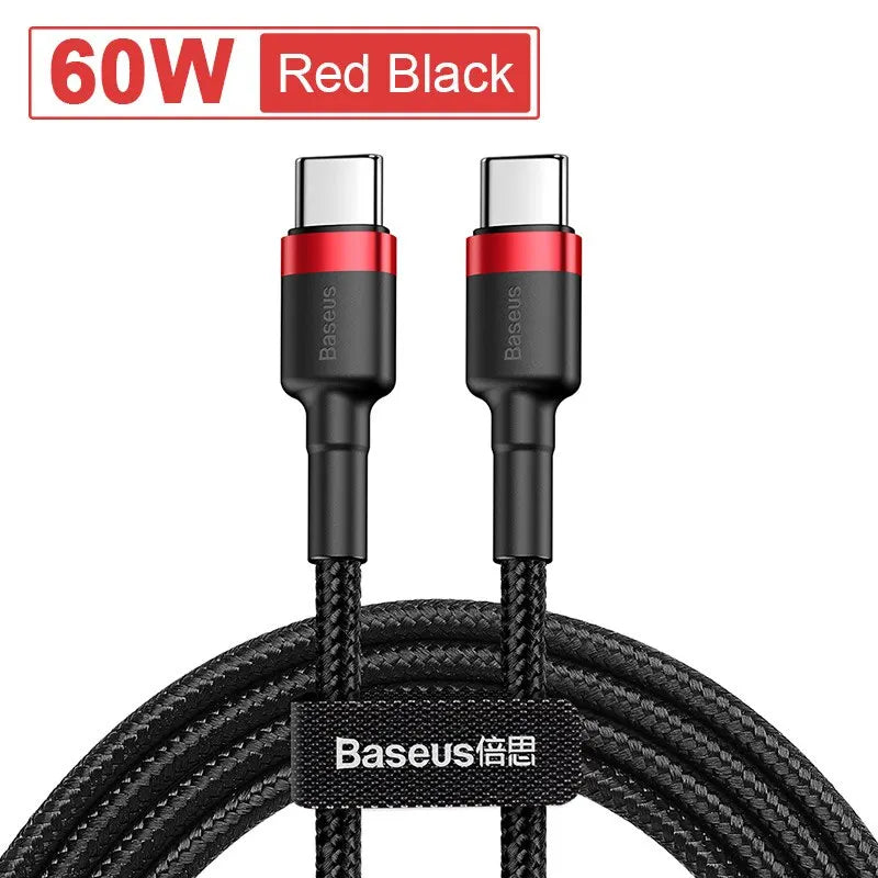 ⚡🔌 Baseus USB Type-C to Type-C Cable – 100W / 5A PD Fast Charging ⚡