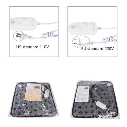 🔥🐶 Pet Heated Mat – Ρυθμιζόμενο Ηλεκτρικό Στρωματάκι για Σκύλους 🛏️⚡ Ζεστασιά & άνεση όλο το χειμώνα – με ασφάλεια και ευκολία!