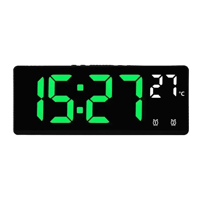Ψηφιακό Ξυπνητήρι LED με Voice Control, Διπλό Alarm, Snooze & Ένδειξη Θερμοκρασίας