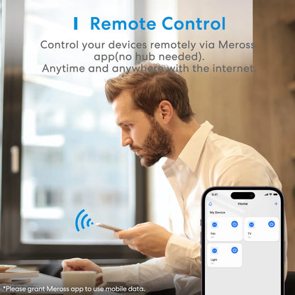 Meross Smart WiFi Plug με Energy Monitor – 16A | Apple HomeKit • Alexa • Google • SmartThings