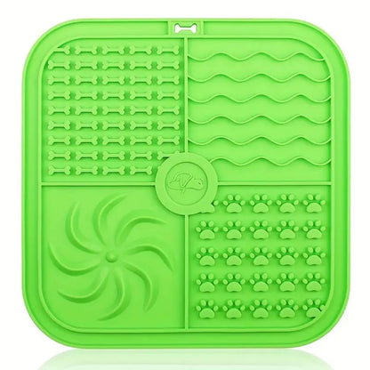 Silicone Lick Mat 🐶🍽️ | Slow Feeder & Distraction Pad 🛁 | Suction Base 🧲 | For Training & Bath Time ✅