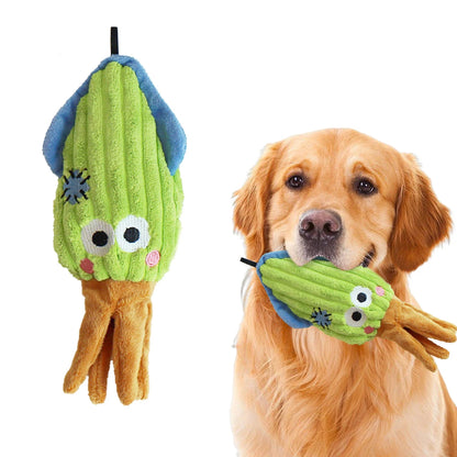 Ocean Series Plush Dog Toys 🐶🌊 | Soft & Squeaky 🔊🧸 | For Small & Medium Breeds 🐾 | Cute Puppy Play Set ✅