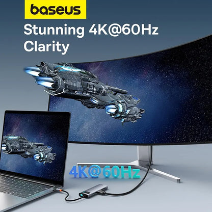 Baseus 7-in-1 Gen 2 USB-C HUB – 4K@60Hz | PD 100W | USB 3.0 | SD/TF