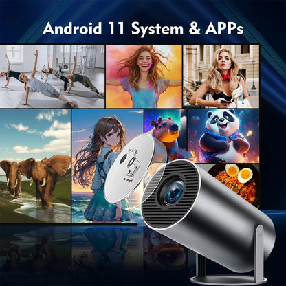 📽️✨ DITONG HY300 Plus Android Projector – Φορητός Προβολέας 4K Decode με Android 11 & WiFi 5G 🎬🏠