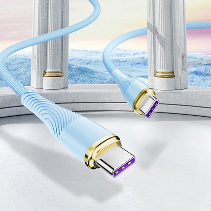 ⚡ PD 100W Type-C to Type-C Καλώδιο Φόρτισης – Liquid Silicone