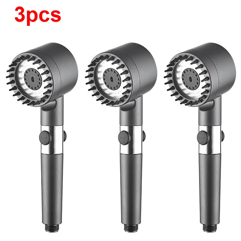 🚿 3 Modes High Pressure Shower Head – Ντους Υψηλής Πίεσης με Ενσωματωμένο Φίλτρο, Διακόπτη ON/OFF & Massage Spa Λειτουργία