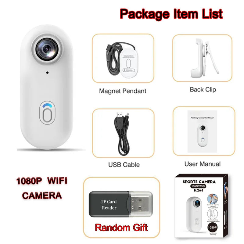 Mini Vlog / Action Camera 4K HD με Wi-Fi – Ultra Compact Body Cam για Sports, Travel & POV