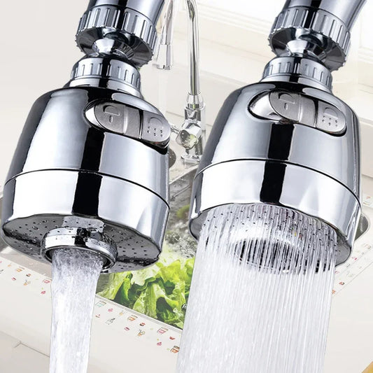 🚰 Universal Kitchen Faucet Adapter – 360° Περιστρεφόμενο Φίλτρο Βρύσης με 2/3 Modes