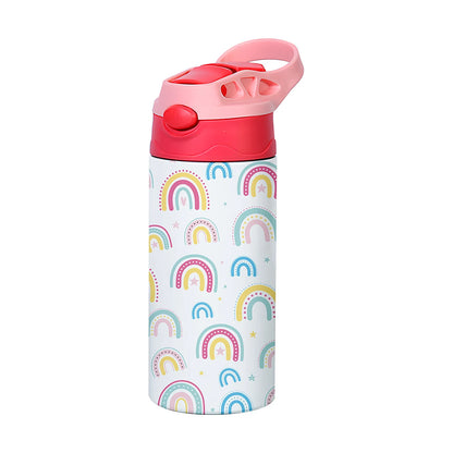 🧸 12OZ/350ml Cartoon Thermos Cup | Παιδικό Θερμός Ανοξείδωτο Ατσάλι με Σχέδια & Φορητό Καπάκι