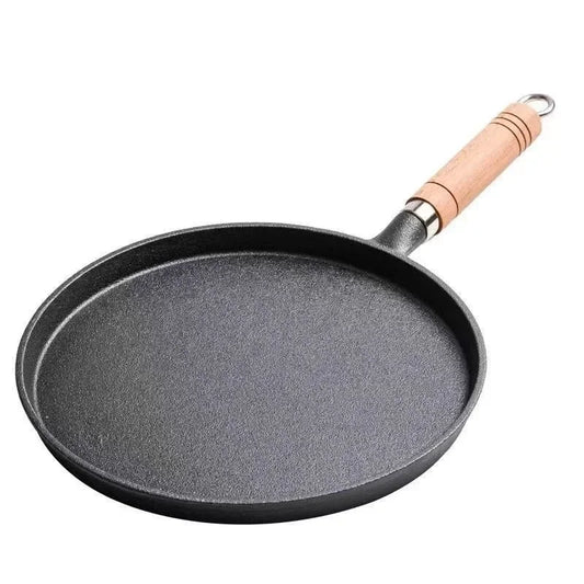 🍳 Τηγάνι Χυτοσιδήρου 26cm – Χωρίς Επίστρωση & Αντικολλητικό | Ιδανικό για Αυγά, Pancakes, Κρέπες & Μπριζόλες
