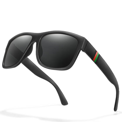 🕶️☀️ Κλασικά Ανδρικά Polarized Γυαλιά Ηλίου – Τετράγωνος Σκελετός, UV400 Προστασία & Vintage Στυλ 🚴‍♂️🎣