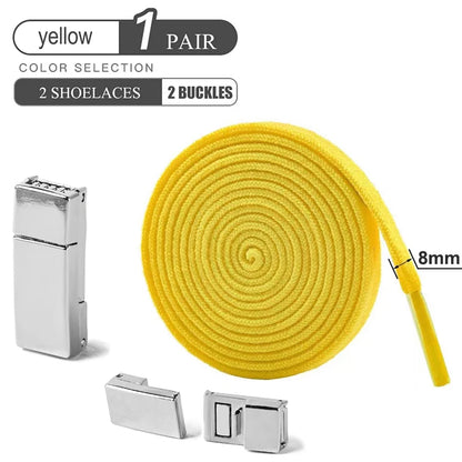👟✨ Μαγνητικά No Tie Elastic Shoelaces – Ελαστικά Κορδόνια χωρίς Δέσιμο για Παιδιά & Ενήλικες 🚀