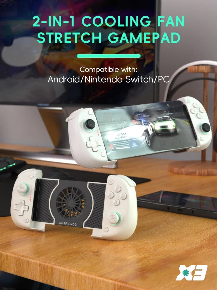 🎮 DATA FROG X3 – Ασύρματο Game Controller για Android, Nintendo Switch & PC