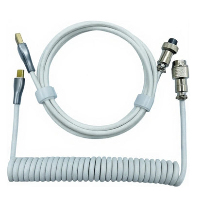 Mechanical Keyboard Coiled Cable USB Type-C με Aviator Connector (έως 3m)
