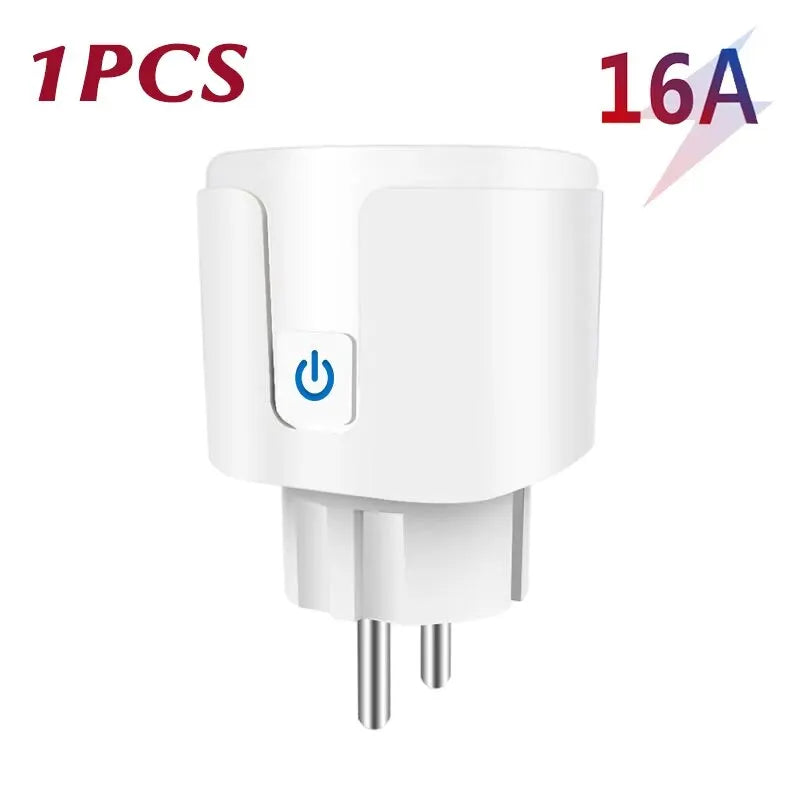 🔌📱 Smart Plug WiFi Socket EU 16A/20A – Έξυπνη Πρίζα με Power Monitor, Timer & Voice Control ⚡ Συμβατή με Alexa & Google Home (Tuya Smart Life App)
