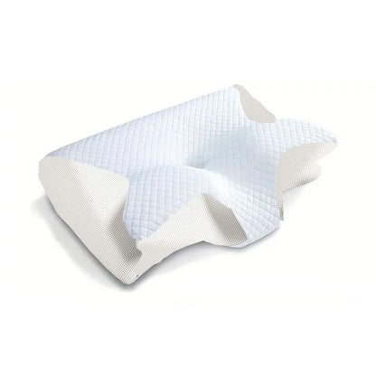 🛏️ 1pc Μαξιλάρι Memory Foam για Αυχένα – 2 σε 1 Εργονομικό Ορθοπεδικό Μαξιλάρι